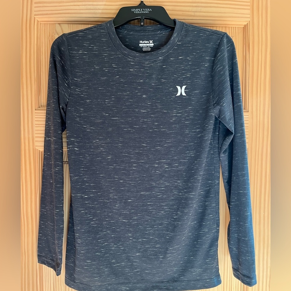 Kids Hurley Blue Long Sleeve Size Large 12-13 yrs